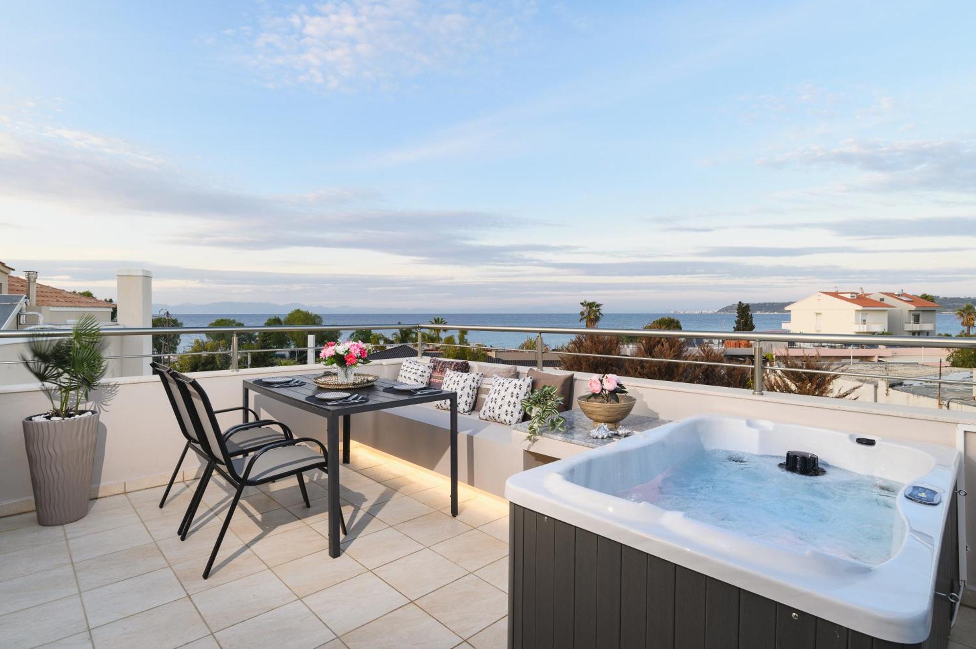 イアリソス Marilena Mare Seaside Houseヴィラ エクステリア 写真