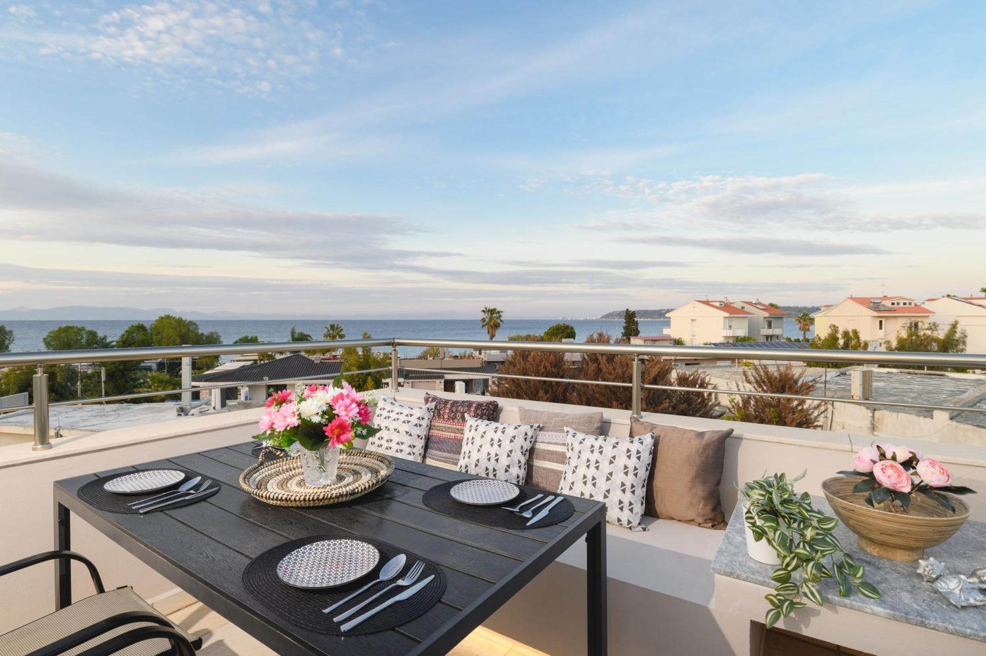 イアリソス Marilena Mare Seaside Houseヴィラ エクステリア 写真